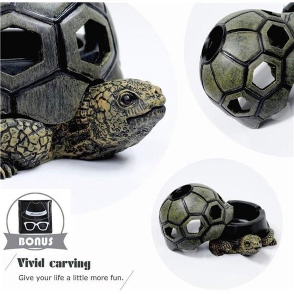Turtle Ashtrays for Cigarettes Cute Ash Tray for Home and Outdoor - Picture 2 of 9